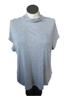 Women's Cabi Gray Short Sleeve Cowl Neck Tee Plus Size XXL